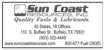 Sun Coast Resources quality fuels and lubricants business cards.